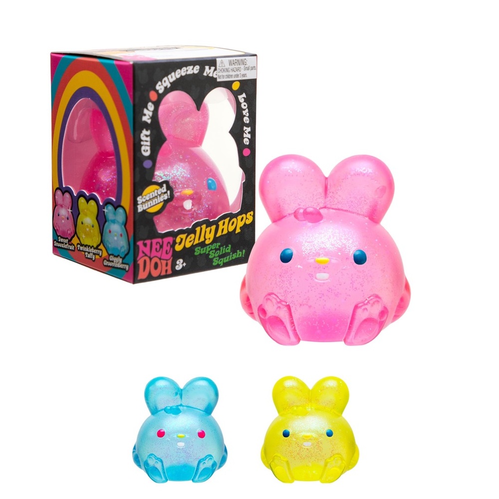 Needoh Jelly Hops Easter Scented Squishy Toy - Pink
